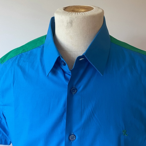 Raf Simons Men’s shirt color block Large - Picture 4 of 10